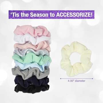 Scunci by Conair 10pk Scrunchie Gift Box - hair ties -holiday gifts - teen girl gifts trendy stuff -...