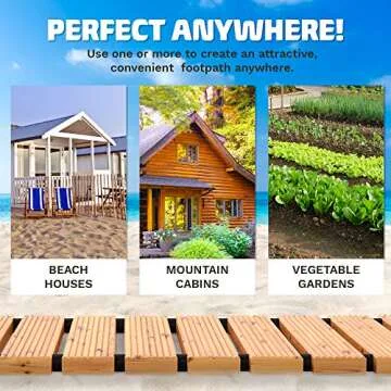 Zyppio 8' Weather-Resistant Roll-Out Garden Pathway