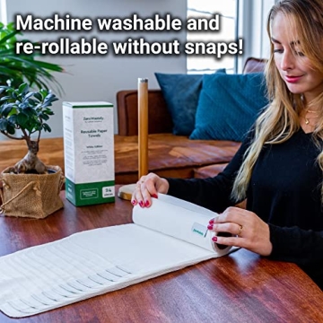 Eco-Friendly Reusable Paper Towels - 24 Pack Super Absorbent