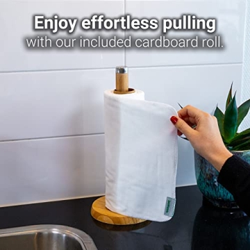 Eco-Friendly Reusable Paper Towels - 24 Pack Super Absorbent