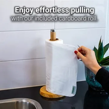 Eco-Friendly Reusable Paper Towels - 24 Pack Super Absorbent