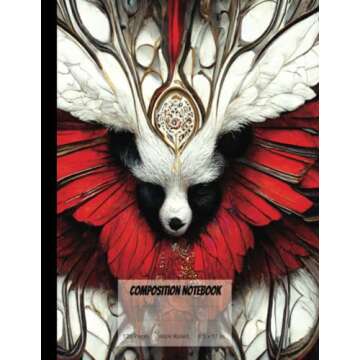 COMPOSITION NOTEBOOK WARRIOR RED PANDA: 120 pages: warrior RED PANDA WIDE RULED NOTEBOOK