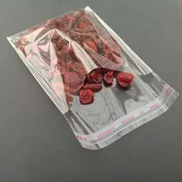 Borningfire 200 Pcs 4"x4" Square Clear Cello Cellophane Bags Resealable Self Adhesive Sealing, Good for Bakery Cookie Candy Soap Cards Snacks Food Treat Gift Favor