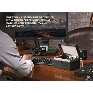 KENARK KK6M-BK Faraday Key Fob Protector Box, RFID Signal Blocking Shielding Box for Car Keys, Anti-...