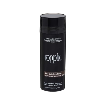 Toppik Hair Building Fibers - Dark Brown 27.5g, Gain Instant Volume & Confidence!