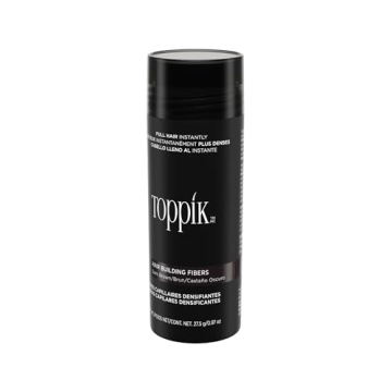 Toppik Hair Building Fibers, Dark Brown, 27.5g - Fuller Hair