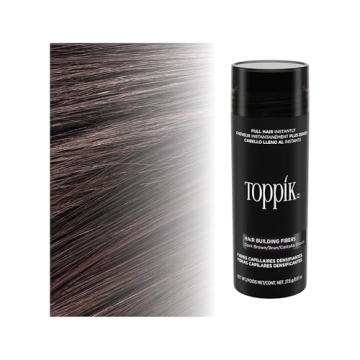 Toppik Hair Building Fibers, Dark Brown, 27.5g - Fuller Hair