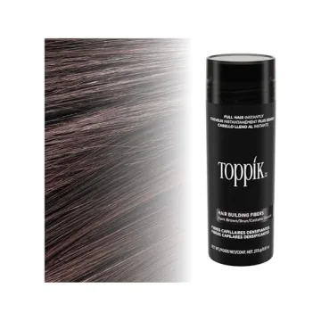 Toppik Hair Building Fibers, Dark Brown, 27.5g - Fuller Hair
