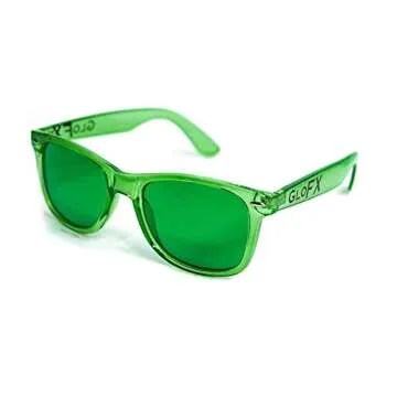 GloFX Green Color Therapy Mood Glasses Migraine Glasses Light Therapy Glasses Chromotherapy Green Colored Migraine Relief Lenses