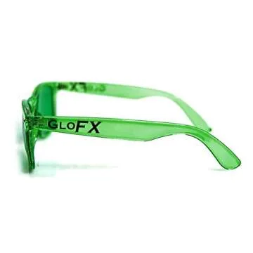GloFX Green Color Therapy Mood Glasses Migraine Glasses Light Therapy Glasses Chromotherapy Green Colored Migraine Relief Lenses