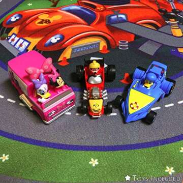 Gertmenian Disney Rug Boys Girls Childrens Bedroom Decor Kids Home Room Toys Bedding Games Area Carp...