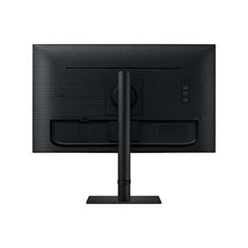 SAMSUNG S80A Computer Monitor, 27 Inch 4K , Vertical , USB C , HDR10 (1 Billion Colors), Built-in Speakers (LS27A800UNNXZA),Black