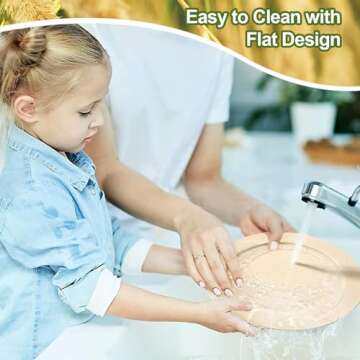 Shopwithgreen 10 Inch Wheat Straw Dinner Plates Set