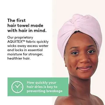 Aquis Hair Turban - Quick-Drying Microfiber for All Hair Types