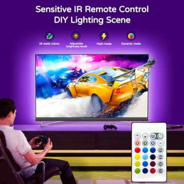 HAMLITE 8.2Ft LED Backlight for 32-60 Inch TVs