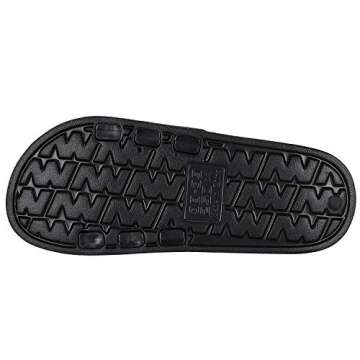 iloveSIA Women’s Sandals Anti-Slip Bath Slipper Shower Shoes Home Indoor Floor Slippers Black 42/43