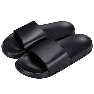 iloveSIA Women’s Sandals Anti-Slip Bath Slipper Shower Shoes Home Indoor Floor Slippers Black 42/43