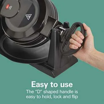 Hamilton Beach Belgian Waffle Maker - Double Flip Nonstick Plates