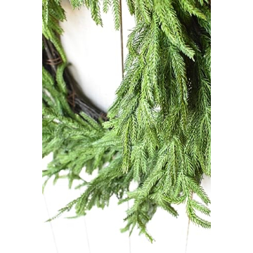 Afloral Real Touch Norfolk Pine Wreath - 24"