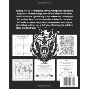 The Adult Activity Book: Swear Word Gift Book for Adults - Trivia, Puzzles, Coloring Pages, Mazes, N...
