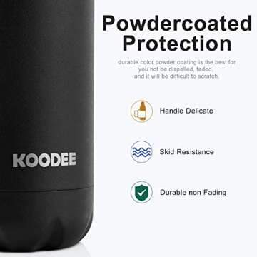 Koodee 2 Pack Water Bottle Insulated for All Ages