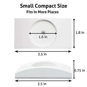 Wall Nanny - Baby Gate Wall Protector (Made in USA) Protect Walls from Pet Gates & Dog Gates - No Safety Hazard on Spindles - for Child Pressure Mounted Baby Gate for Stairs Cup Guard - White, 4 Pack