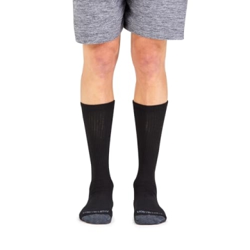 Comfortable Crew Socks with Odor Control for Men