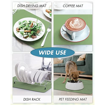 Coffee Mat - Absorbent Rubber Dish Drying Mat