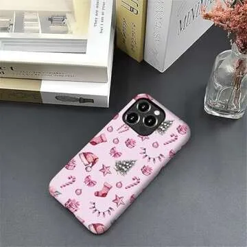 TMSHUNFSS Case for iPhone 16 Pro,[Compatible with Magsafe] Christmas Floral Phone Case for Girl Women Boy,Scratch-Resistant Shockproof Case for iPhone 16 Pro