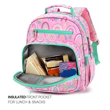 Mibasies Rainbow Toddler Backpack for Kids 2-4