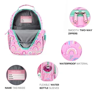 Mibasies Rainbow Toddler Backpack for Kids 2-4