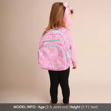 Mibasies Rainbow Toddler Backpack for Kids 2-4