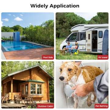 CAMPLUX 2.64 GPM Propane Portable Gas Water Heater, 68,000 BTU Outdoor Tankless Camping Water Heater...