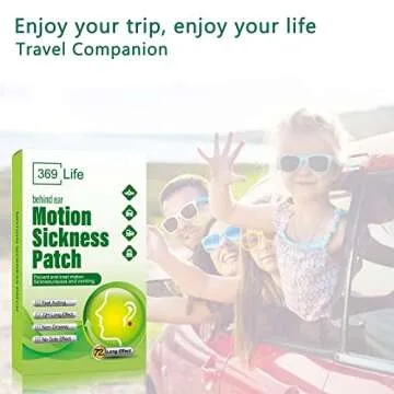 369 Life Motion Sickness Patches for Car and Boat Rides, Ships, Cruise and Airplane & Other Forms of Transport - Travel Essentials, for Adults and Kids (48 Count)