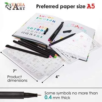 Versatile 12 PCS Stencil Set for Bullet Journaling and More