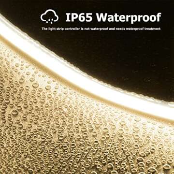 Galgreen Neon Rope Lights, 16.4ft Rope Lights with Dimmable Remote and Adapter, Waterproof Flexible Smart Led Strip Lights for Bedroom, Super Bright DIY Neon Sign, Indoor Outdoor Wall Decor Warm White