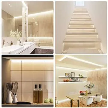 Galgreen Neon Rope Lights, 16.4ft Rope Lights with Dimmable Remote and Adapter, Waterproof Flexible Smart Led Strip Lights for Bedroom, Super Bright DIY Neon Sign, Indoor Outdoor Wall Decor Warm White