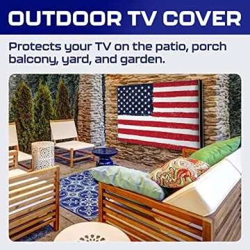 Outdoor TV Cover 86-90 Inch Waterproof and Weatherproof | TV Cover for Outside | Outdoor TV Enclosure | Smart Shield TV Screen Protector for Outside TV | Cover for Moving | TV Display Protectors