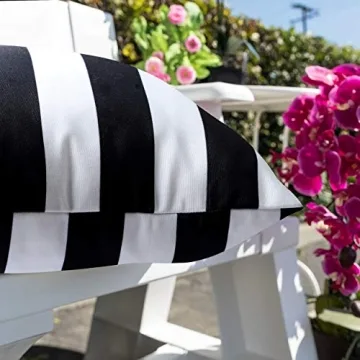 Famibay Outdoor Waterproof Patio Pillow Covers Pack of 2