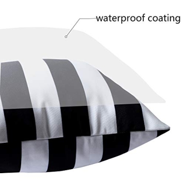 Famibay Outdoor Waterproof Patio Pillow Covers Pack of 2