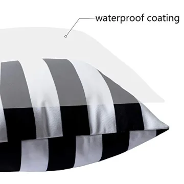 Famibay Outdoor Waterproof Patio Pillow Covers Pack of 2