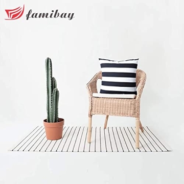 Famibay Outdoor Waterproof Patio Pillow Covers Pack of 2