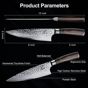 Imarku Ultra Sharp Chef Knife with Ergonomic Handle