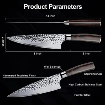 Imarku Ultra Sharp Chef Knife with Ergonomic Handle