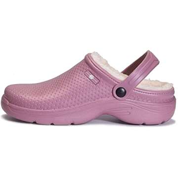 Mens Womens Winter Lined Clogs Waterproof House Slippers Warm Fur Plush Garden Shoes Indoor Outdoor ...