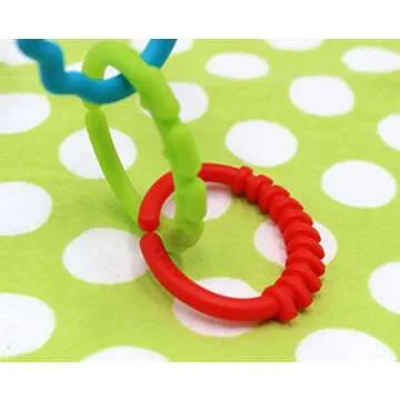 Colorful Baby Teether Rings for Infants - 24 Pack