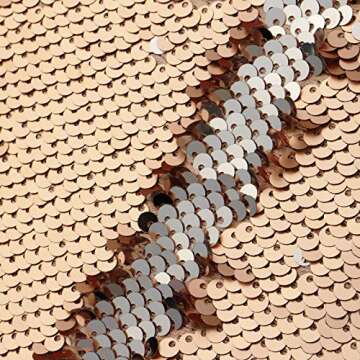 ILOVEMASKS Steampunk Style Paillette Sequins Rhinestone Festival Captain Hat with Kaleidoscope Goggle (Pink Gold)