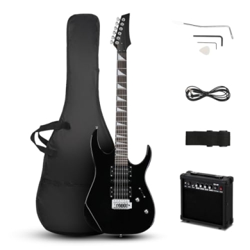 Ktaxon 39" Electric Guitar with 20Watt Amp, Full Size 170 Model Starter Guitar Kit for Beginners & P...