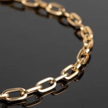 YOUBEIYEE 16.4FT Paperclip Chain Supplies for Jewelry