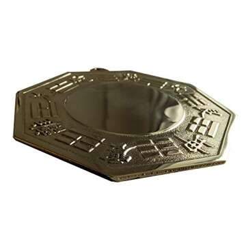 FengShuiGe Chinese Feng Shui Wudang Mountain Brass Convex Bagua Mirror for Family Protection